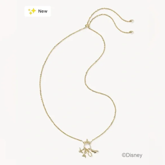 Disney | Kendra Scott Princess Gold Charm Pendant Necklace - Picture 3 of 4